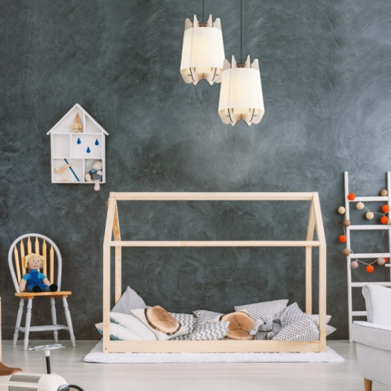 ΕΠΙΤΡΑΠΕΖΙΟ Φ/Σ 1ΧE27 ΛΕΥΚΟ ΠΛΑΣΤΙΚΟ+ΑΠΟΧΡΩΣΗ ΑΝΟΙΧΤΟΥ ΞΥΛΟΥ MDF Φ25ΧΗ36CM