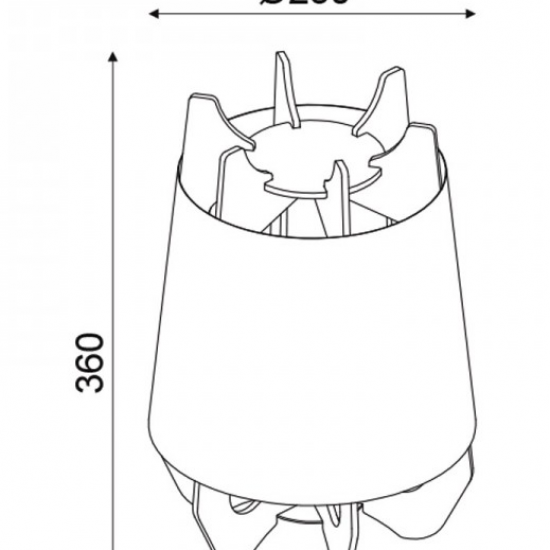 ΕΠΙΤΡΑΠΕΖΙΟ Φ/Σ 1ΧE27 ΛΕΥΚΟ ΠΛΑΣΤΙΚΟ+ΑΠΟΧΡΩΣΗ ΑΝΟΙΧΤΟΥ ΞΥΛΟΥ MDF Φ25ΧΗ36CM