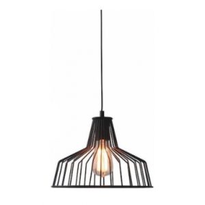 ΚΡΕΜΑΣΤΗ ΚΑΜΠΑΝΑ ΜΑΥΡΗ 1 Χ Ε27 Φ30CM