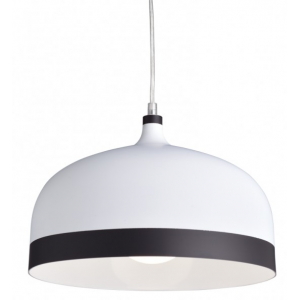 ΔΙΧΡΩΜΗ ΜΕΤΑΛΛ.ΚΡΕΜΑΣ.ΚΑΜΠΑΝΑ 1ΧΕ27 ΛΕΥΚΟ-ΜΑΥΡΟ ΑΝΤΙΚΕ Φ33cm