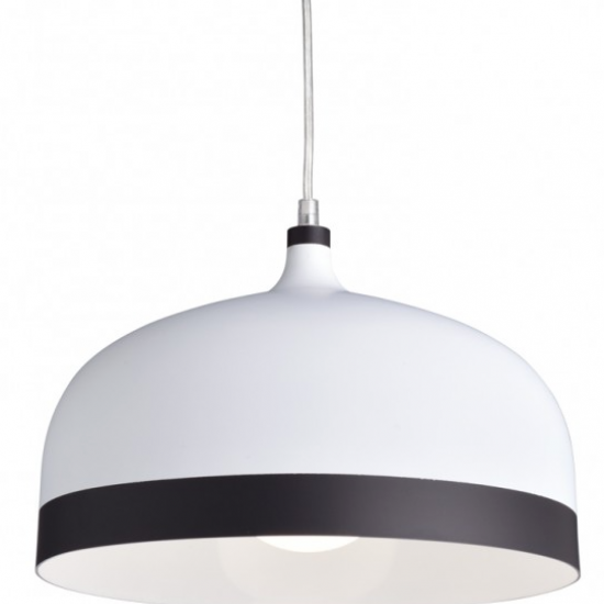 ΔΙΧΡΩΜΗ ΜΕΤΑΛΛ.ΚΡΕΜΑΣ.ΚΑΜΠΑΝΑ 1ΧΕ27 ΛΕΥΚΟ-ΜΑΥΡΟ ΑΝΤΙΚΕ Φ33cm