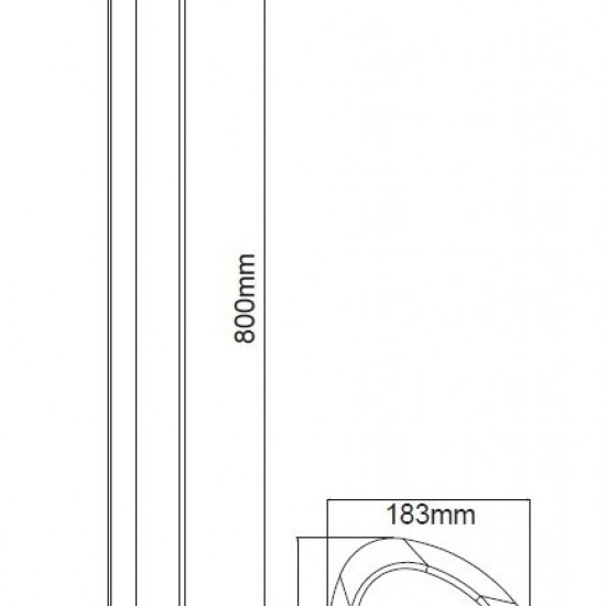Berka Κολωνάκι LED 7W Ύψους 80cm Σε Σκούρο Γκρί Χρώμα-ΦΩΤΙΣΤΙΚΑ ΕΞΩΤΕΡΙΚΟΥ ΧΩΡΟΥ-ΚΟΛΩΝΑΚΙ-ΕΔΑΦΟΥΣ-ΑΛΟΥΜΙΝΙΟ-ΠΟΛΥΚΑΡΜΠΟΝΙΚΟ-ΓΚΡΙ-