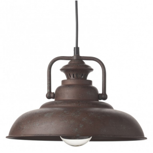 ΜΕΤΑΛΛΙΚΗ ΚΑΜΠΑΝΑ 1ΧΕ27 ΣΚΟΥΡΙΑ Φ31χΗ23cm