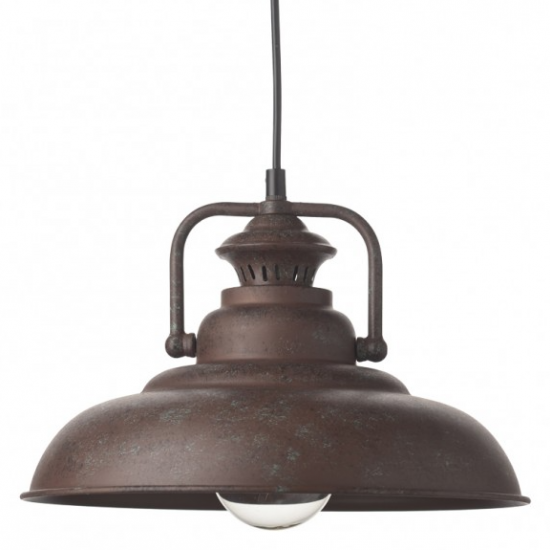 ΜΕΤΑΛΛΙΚΗ ΚΑΜΠΑΝΑ 1ΧΕ27 ΣΚΟΥΡΙΑ Φ31χΗ23cm