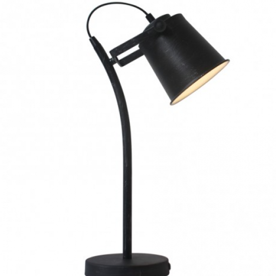 ΜΕΤΑΛΛΙΚΟ ΠΟΡΤΑΤΙΦ 1XE27 ΜΑΥΡΟ ΑΣΗΜΙ 13,5χΗ50CM