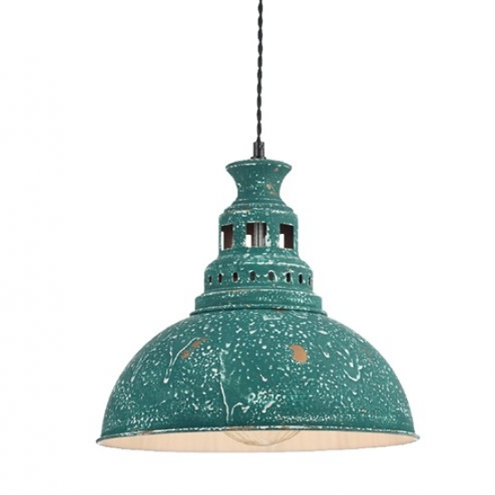 ΚΡΕΜΑΣΤΟ Φ/Σ 1ΧΕ27 ΜΕΤΑΛΛΙΚΟ ΠΡΑΣΙΝΟ ΑΝΤΙΚΕ Φ35ΧΗ135CM