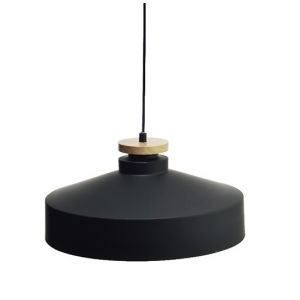 ΚΡΕΜΑΣΤΟ Φ/Σ 1ΧΕ27 ΜΕΤΑΛΛΙΚΟ ΜΑΥΡΟ+ΞΥΛΟ Φ41ΧΗ120CM