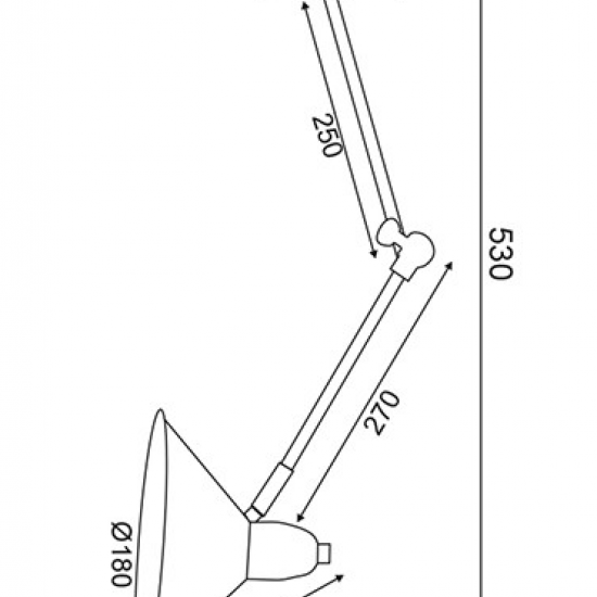 ΕΠΙΤΟΙΧΙΟ Φ/Σ 1ΧΕ27 ΜΑΥΡΟ ΜΕΤΑΛΛΙΚΟ Φ18Χ53CM