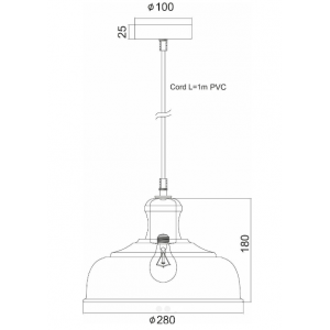 ΚΑΜΠΑΝΑ ΜΕΤΑΛΛΙΚΗ ΛΕΥΚΗ  Ε27