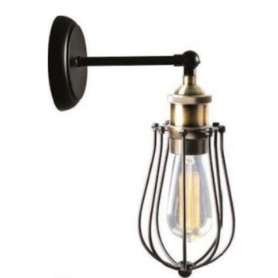 ΑΠΛΙΚΑ ΜΕΤΑΛΛΙΚΗ ΜΑΥΡΗ 1 Χ Ε27 Φ10CM