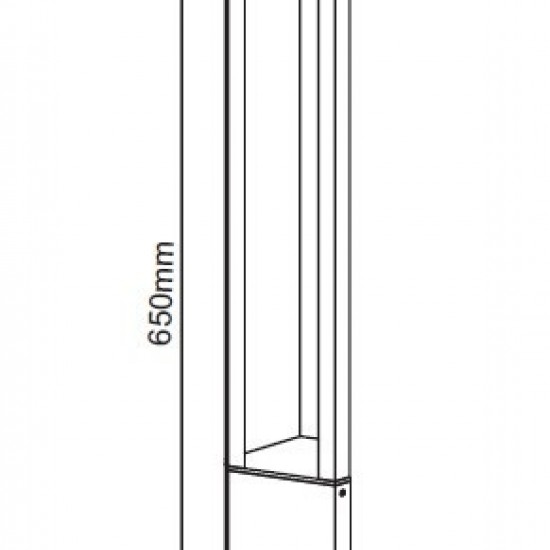 Mede Κολωνάκι LED 8W Σε Σκούρο Γκρί Χρώμα-ΚΟΛΩΝΑΚΙ ΕΞΩΤΕΡΙΚΟΥ ΧΩΡΟΥ-ΦΩΤΙΣΤΙΚΟ ΕΞΩΤΕΡΙΚΟΥ ΧΩΡΟΥ-ΓΚΡΙ-LED-