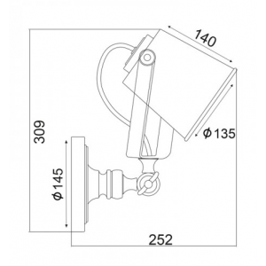 ΑΠΛΙΚΑ ΜΕΤΑΛΛΙΚΗ 1ΧE27 ΜΑΥΡΟ-ΑΣΗΜΙ Φ13,5CM