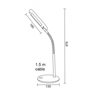 LED Φ/Σ ΓΡΑΦΕΙΟΥ ΜΠΛΕ ΜΕ ΣΠΙΡΑΛ 15205LEDBE