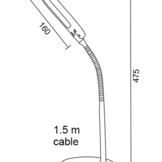 LED Φ/Σ ΓΡΑΦΕΙΟΥ ΜΠΛΕ ΜΕ ΣΠΙΡΑΛ 15205LEDBE
