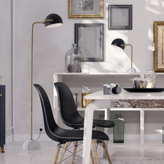 ΕΠΙΤΡΑΠΕΖΙΟ Φ/Σ 1ΧΕ27 ΜΕΤΑΛΛΙΚΟ+ΜΑΡΜΑΡΟ 35Χ23ΧΗ48CM