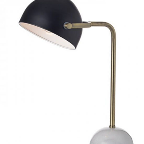 ΕΠΙΤΡΑΠΕΖΙΟ Φ/Σ 1ΧΕ27 ΜΕΤΑΛΛΙΚΟ+ΜΑΡΜΑΡΟ 35Χ23ΧΗ48CM