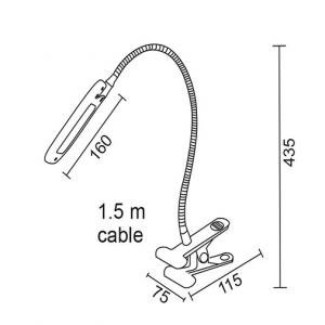 LED Φ/Σ ΓΡΑΦΕΙΟ ΜΠΛΕ +ΣΠΙΡΑΛ+ΚΛΙΠ