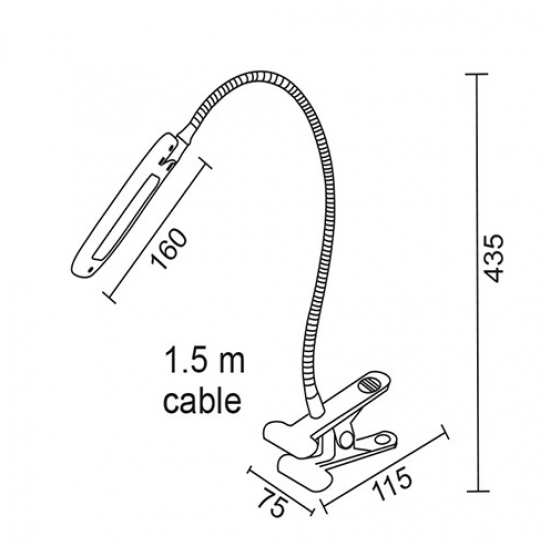LED Φ/Σ ΓΡΑΦΕΙΟ ΜΠΛΕ +ΣΠΙΡΑΛ+ΚΛΙΠ