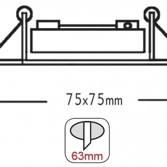 ΣΠΟΤ ΤΕΤΡΑΓΩΝΟ  MR16 ΓΚΡΙ ΜΕΤΑΛΛΙΚΟ