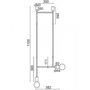 ΚΡΕΜΑΣΤΟ Φ/Σ 2ΧΕ27 ΜΑΥΡΟ ΜΕΤΑΛΛΙΚΟ 38X4X110CM ΚΡΕΜΑΣΤΟ Φ/Σ 2ΧΕ27 ΜΑΥΡΟ ΜΕΤΑΛΛΙΚΟ 38X4X110CM