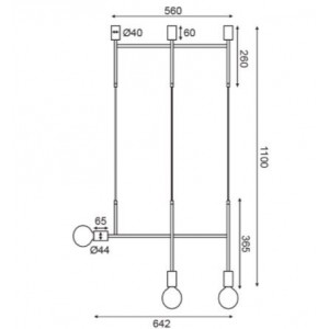 ΚΡΕΜΑΣΤΟ Φ/Σ 2ΧΕ27 ΧΡΥΣΟ ΜΕΤΑΛΛΙΚΟ 38X4X110CM ΚΡΕΜΑΣΤΟ Φ/Σ 2ΧΕ27 ΧΡΥΣΟ ΜΕΤΑΛΛΙΚΟ 38X4X110CM