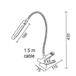 LED ΓΡΑΦΕΙΟΥ 5W ΓΚΡΙ 4000K+ΣΠΙΡΑΛ+ΚΛΙΠ 15205LEDGYC