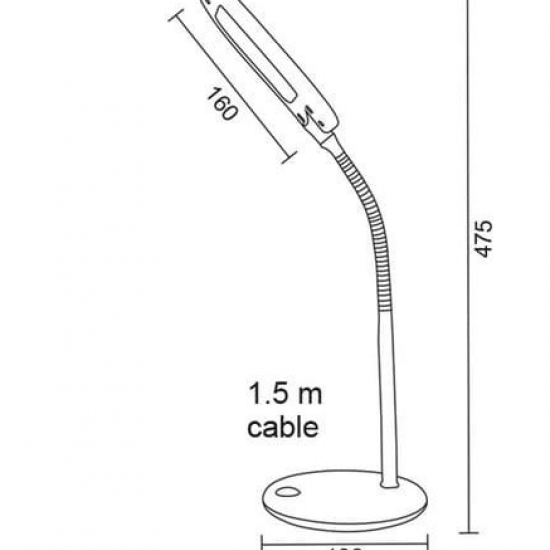 LED Φ/Σ ΓΡΑΦΕΙΟΥ 5W ΛΕΥΚΟ ΜΕ ΣΠΙΡΑΛ 15205LEDWH