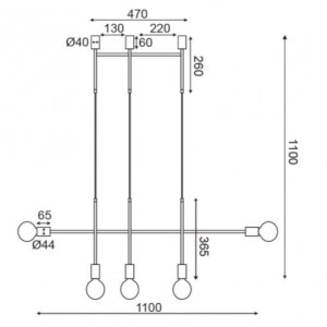 ΚΡΕΜΑΣΤΟ Φ/Σ 5ΧΕ27 ΧΡΥΣΟ ΜΕΤΑΛΛΙΚΟ 110X4X110CM ΚΡΕΜΑΣΤΟ Φ/Σ 5ΧΕ27 ΧΡΥΣΟ ΜΕΤΑΛΛΙΚΟ 110X4X110CM