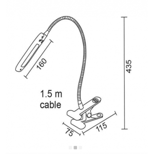 LED ΓΡΑΦΕΙΟΥ 5W ΛΕΥΚΟ ΣΠΙΡΑΛ+ΚΛΙΠ 15205LEDWHC