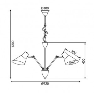 ΚΡΕΜΑΣΤΟ Φ/Σ 3ΧΕ27 ΜΕΤΑΛΛΙΚΟ ΜΑΥΡΟ/ΧΡΩΜΙΟ Φ72ΧΗ120CM ΚΡΕΜΑΣΤΟ Φ/Σ 3ΧΕ27 ΜΕΤΑΛΛΙΚΟ ΜΑΥΡΟ/ΧΡΩΜΙΟ Φ72ΧΗ120CM