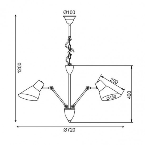 ΚΡΕΜΑΣΤΟ Φ/Σ 3ΧΕ27 ΜΕΤΑΛΛΙΚΟ ΜΑΥΡΟ/ΧΡΩΜΙΟ Φ72ΧΗ120CM ΚΡΕΜΑΣΤΟ Φ/Σ 3ΧΕ27 ΜΕΤΑΛΛΙΚΟ ΜΑΥΡΟ/ΧΡΩΜΙΟ Φ72ΧΗ120CM