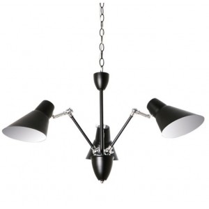 ΚΡΕΜΑΣΤΟ Φ/Σ 3ΧΕ27 ΜΕΤΑΛΛΙΚΟ ΜΑΥΡΟ/ΧΡΩΜΙΟ Φ72ΧΗ120CM