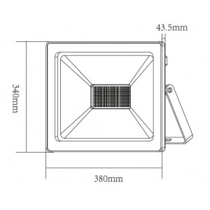 Προβολέας LED Με Μαύρο Περίβλημα 200W 6000K