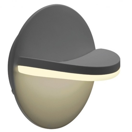 Misa Απλίκα LED 16W Σε Σκούρο Γκρί Χρώμα-ΦΩΤΙΣΤΙΚΟ-ΕΞΩΤΕΡΙΚΟΥ ΧΩΡΟΥ-ΑΠΛΙΚΑ-ΑΛΟΥΜΙΝΙΟ-ΓΚΡΙ-