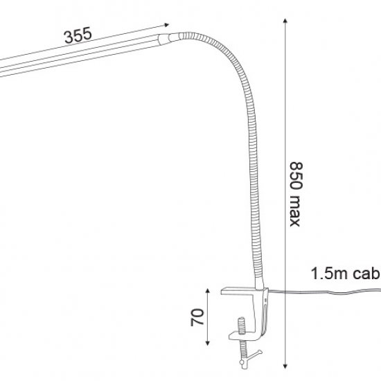LED Φ/Σ ΓΡΑΦ 5W ΑΦΗΣ ΧΡΥΣO ΜΕ ΣΠΙΡΑΛ+ΣΦΙΓΚΤ  16055LEDGOC