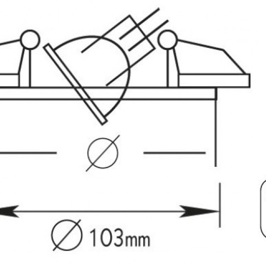 ΣΠΟΤ ΧΩΝΕΥΤΟ ΚΙΝΗΤΟ MR16 ΧΑΛΚΙΝΟ