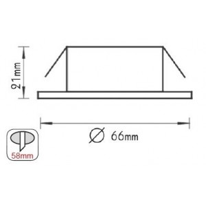 ΣΠΟΤ ΧΩΝΕΥΤΟ ΜΠΡΟΝΖΕ 12V 20W