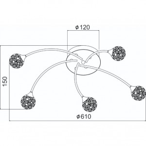 ΟΡΟΦΗΣ ΚΡΥΣΤΑΛΛΙΝΕΣ ΜΠΑΛΕΣ 5ΧG9 SKYLAR