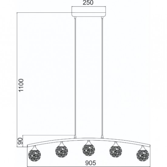ΚΡΕΜΑΣΤΟ ΡΑΓΑ ΚΡΥΣΤΑΛΛΙΝΕΣ ΜΠΑΛΕΣ 5ΧG9 SKYLAR