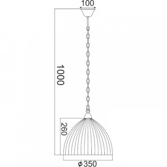ΚΡΕΜΑΣΤΟ ΜΟΝΟΦΩΤΟ ΦΩΤΙΣΤΙΚΟ ΛΕΥΚΟ ΓΥΑΛΙ Φ38CM