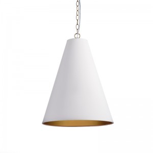 KONOS ΚΡΕΜΑΣΤΟ ΦΩΤΙΣΤΙΚΟ 3ΦΩΤΟ ΜΕΤΑΛΛΟ ΛΕΥΚΟ/ΧΡΥΣΟ Φ40xΗ150cm