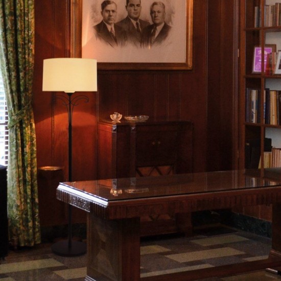 Φ/Σ ΔΑΠΕΔΟΥ 1ΧΕ27 ΜΕΤΑΛΛΙΚΟ ΚΑΦΕ+ΜΠΕΖ ΑΜΠΑΖΟΥΡ Φ40ΧΗ166CM