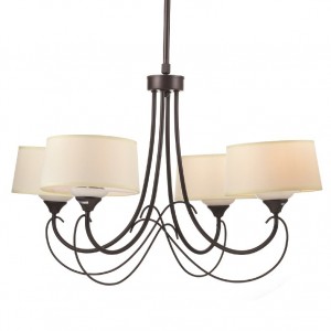 ΚΡΕΜΑΣΤΟ Φ/Σ 4ΧΕ27 ΜΕΤΑΛΛΙΚΟ ΚΑΦΕ+ΜΠΕΖ ΑΜΠΑΖΟΥΡ Φ62XH150CM