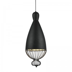 BRADFORD ΚΡΕΜΑΣΤΟ ΦΩΤΙΣΤΙΚΟ 1ΦΩΤΟ ΜΕΤΑΛΛΙΚΟ ΜΑΥΡΟ Φ26xΗ120cm