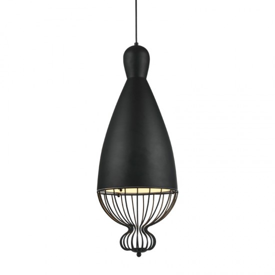 BRADFORD ΚΡΕΜΑΣΤΟ ΦΩΤΙΣΤΙΚΟ 1ΦΩΤΟ ΜΕΤΑΛΛΙΚΟ ΜΑΥΡΟ Φ26xΗ120cm