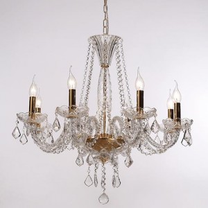 ΚΡΕΜΑΣΤΟΣ ΠΟΛΥΕΛΑΙΟΣ 8ΦΩΤΟΣ ΚΡΥΣΤΑΛΛΙΝΟΣ ΣΕ ΔΙΑΦΑΝΗ-ΧΡΥΣΗ ΑΠΟΧΡΩΣΗ (BLK80048PCG)