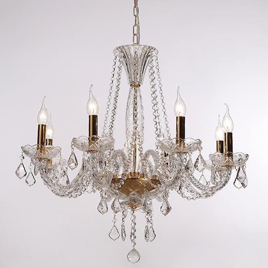 ΚΡΕΜΑΣΤΟΣ ΠΟΛΥΕΛΑΙΟΣ 8ΦΩΤΟΣ ΚΡΥΣΤΑΛΛΙΝΟΣ ΣΕ ΔΙΑΦΑΝΗ-ΧΡΥΣΗ ΑΠΟΧΡΩΣΗ (BLK80048PCG)