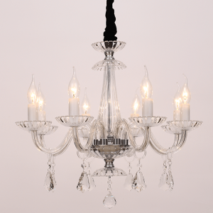 ΚΡΕΜΑΣΤΟ Φ/Σ 8ΧΕ14 ΔΙΑΦΑΝΟ ΚΡΥΣΤΑΛΛΟ+ΧΡΩΜΙΟ ΜΕΤΑΛΛΟ Φ59ΧΗ178CM 