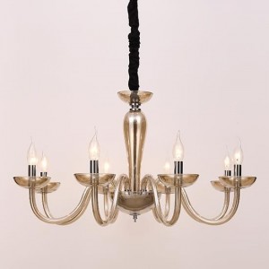 ΚΡΕΜΑΣΤΟ Φ/Σ 8ΧΕ14 COGNAC ΚΡΥΣΤΑΛΛΟ+ΧΡΩΜΙΟ ΜΕΤΑΛΛΟ Φ79ΧΗ168C