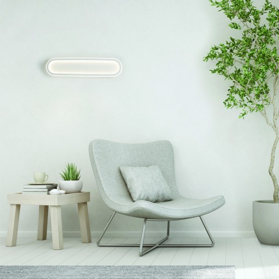 BIO ΦΩΤΙΣΤΙΚΟ ΟΡΟΦΗΣ/ΑΠΛΙΚΑ LED ΑΛΟΥΜΙΝΙΟ ΛΕΥΚΟ 57x14x6CM